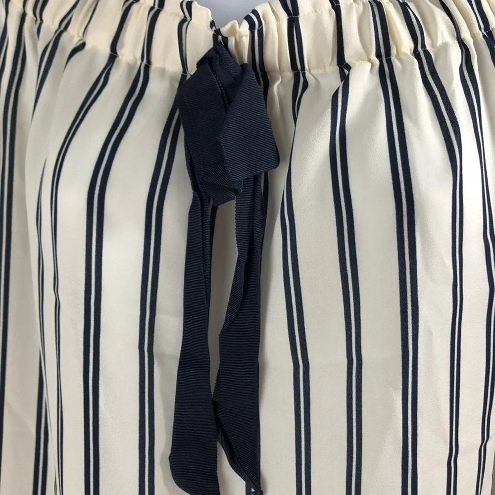 Mercantile by J.Crew Stripped Off Shoulder Bow Blouse Small